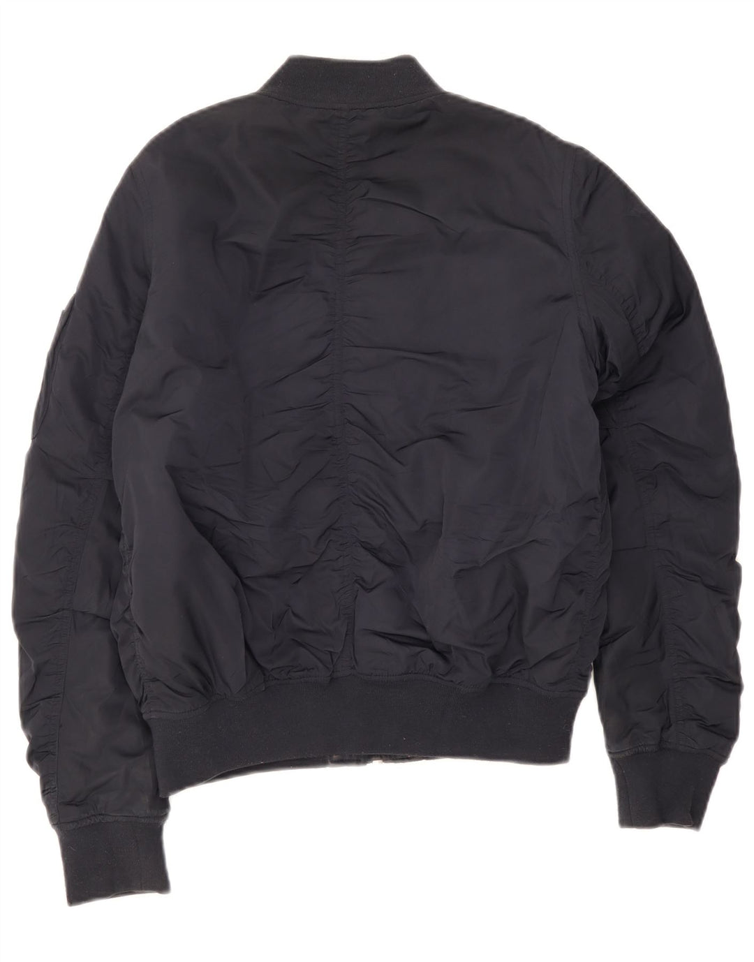 Topshop Bomber da donna UK 12 medio blu navy poliestere