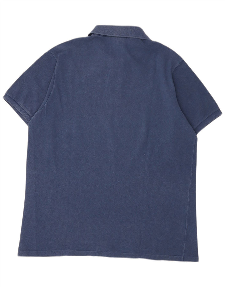 Polo da uomo Lacoste taglia 6 XL in cotone blu navy