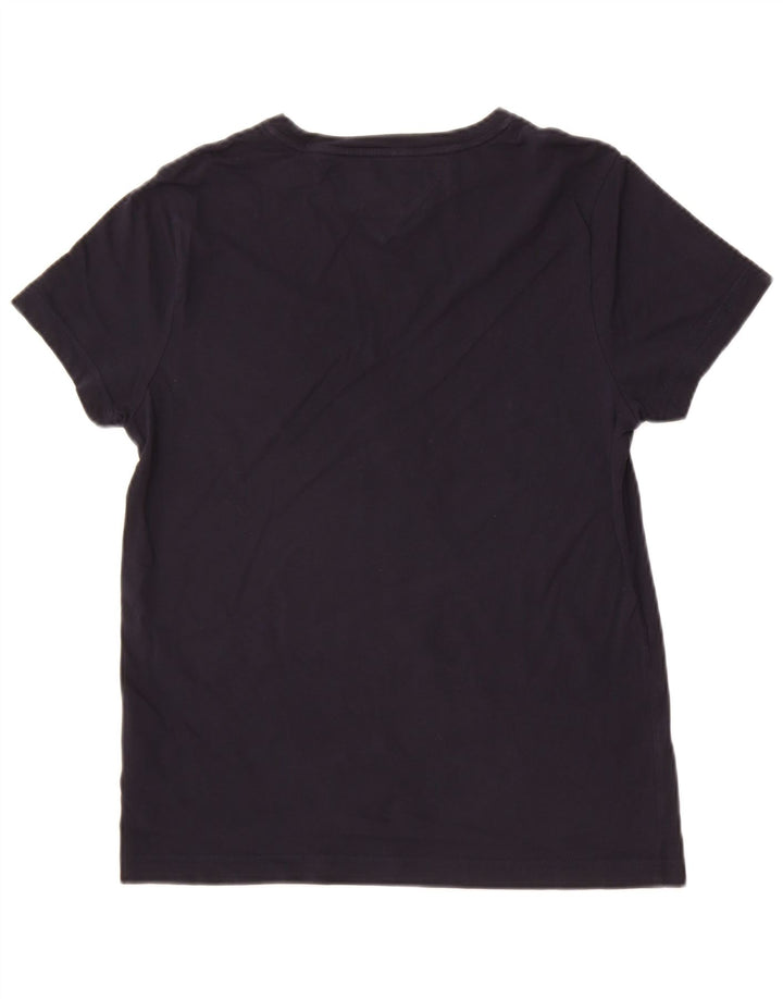 T-shirt grafica da uomo Tommy Hilfiger Top piccola in cotone nero