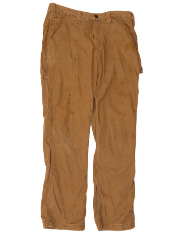 Pantaloni cargo da uomo dalla vestibilità rilassata Carhartt W32 L30 in cotone beige