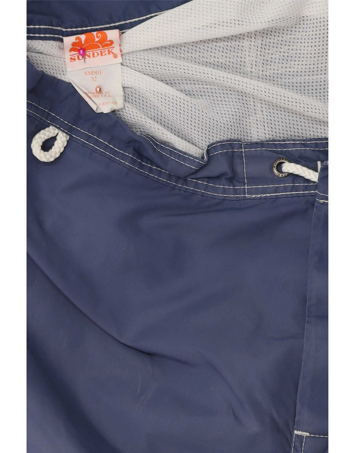 Pantaloncini da bagno da uomo Sundek medio poliestere blu navy