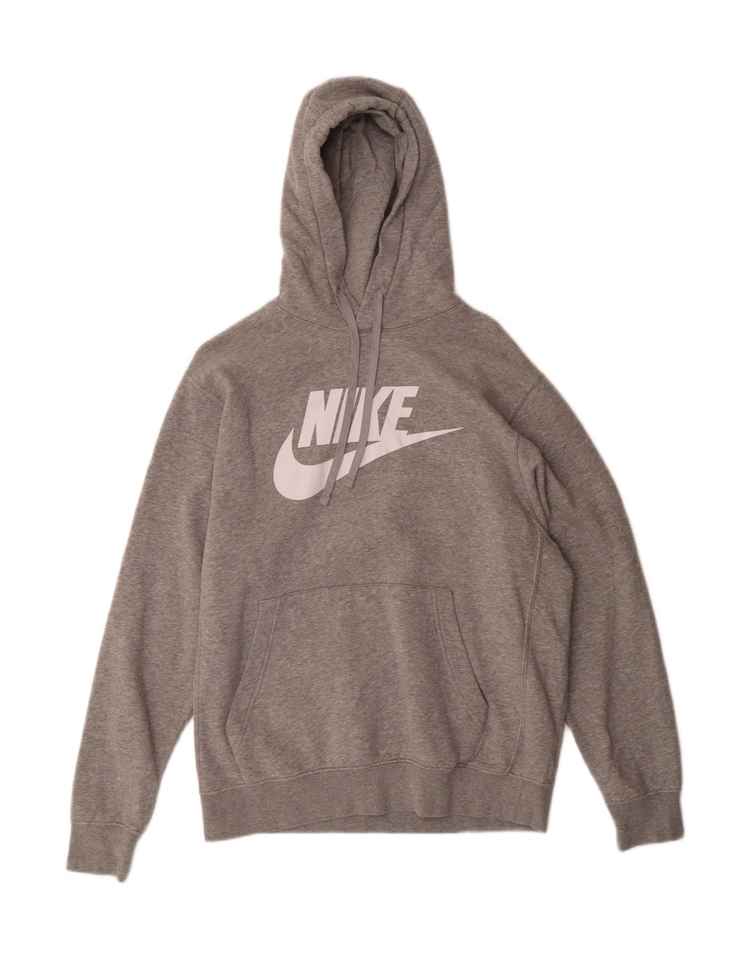 NIKE Mens Graphic Hoodie Jumper Medium Grey Cotton Vintage Nike and Second-Hand Nike from Messina Hembry 