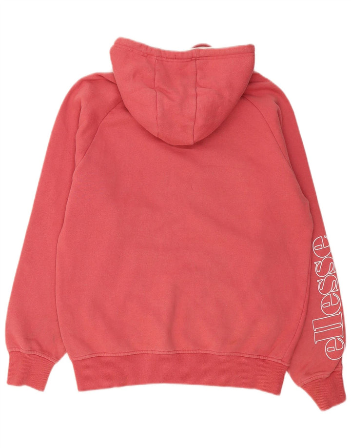 Felpa con cappuccio grafica da uomo Ellesse, cotone rosso medio