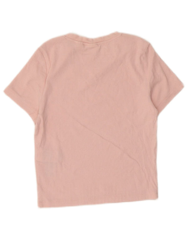 T-shirt corta da donna Levi's UK 8 piccola in cotone rosa