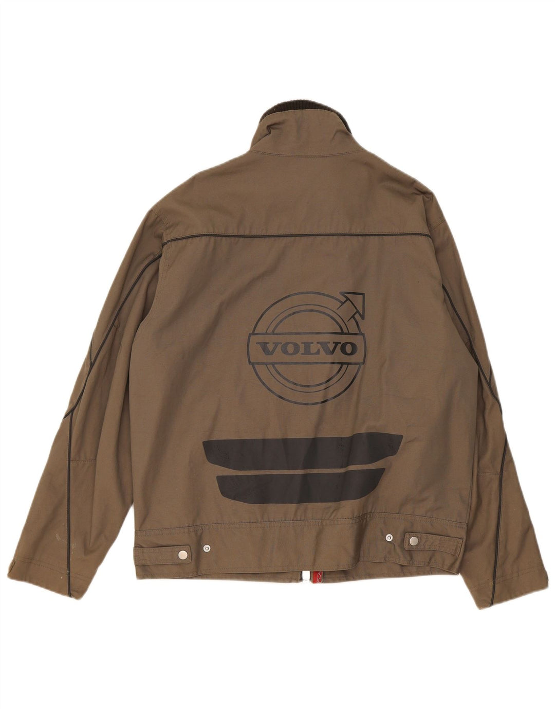 Giubbotto bomber grafico da uomo Volvo UK 38 Cotone color block grigio medio
