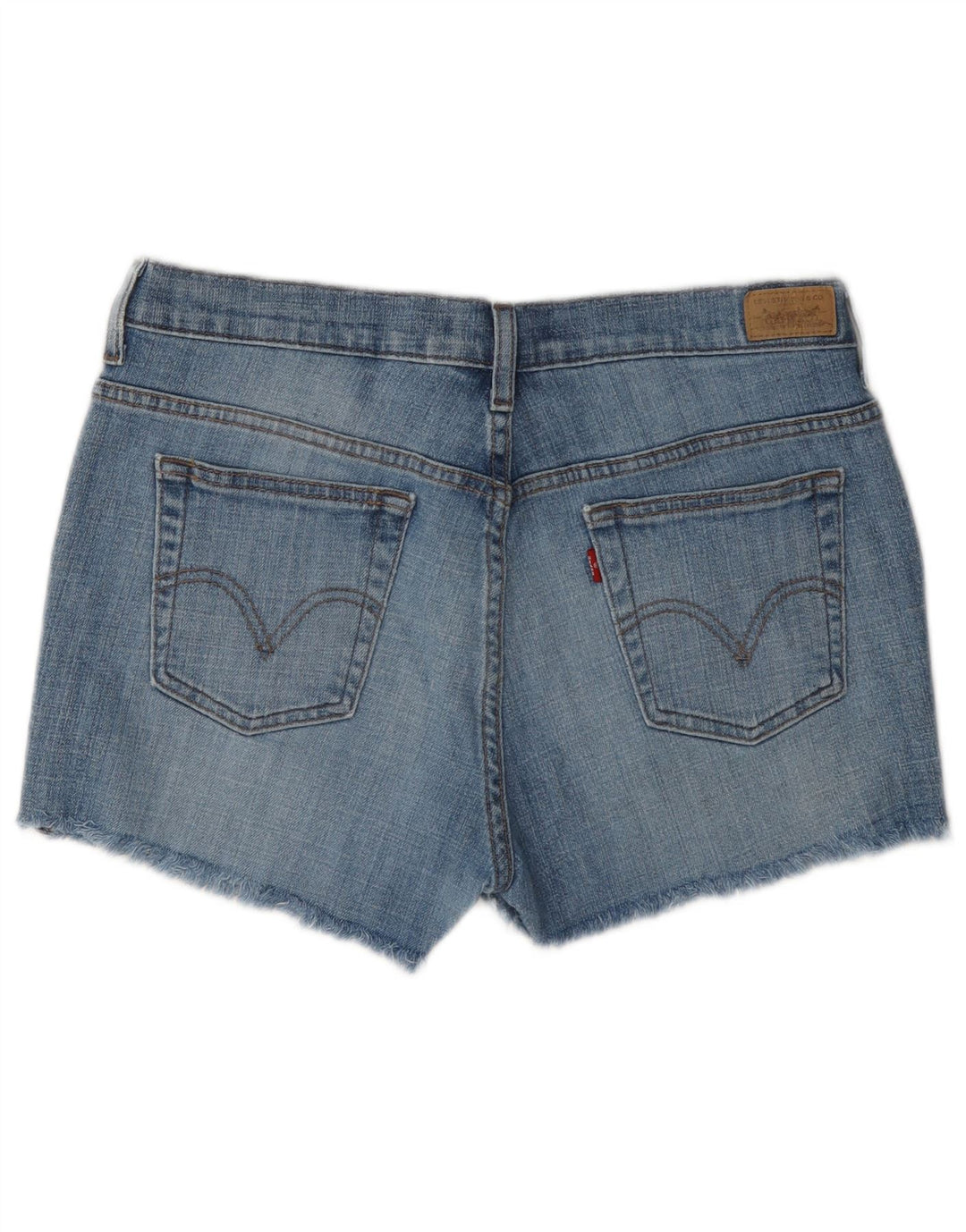Pantaloncini di jeans Levi's 515 da donna US 10 Large W34 cotone blu