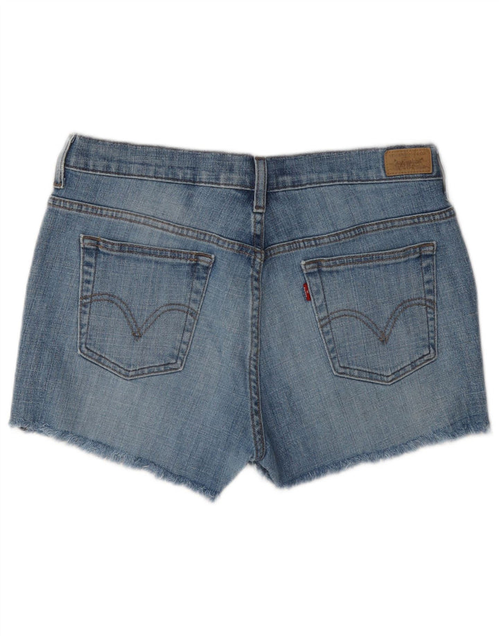 Pantaloncini di jeans Levi's 515 da donna US 10 Large W34 cotone blu