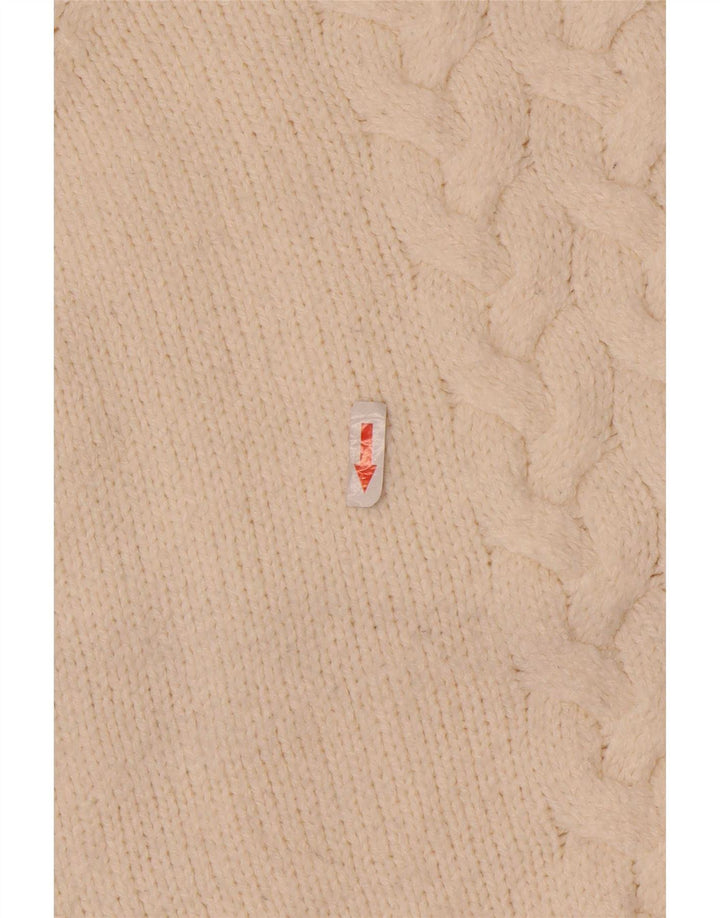 Maglione maglione a collo alto da donna Marks & Spencer UK 14 Beige medio