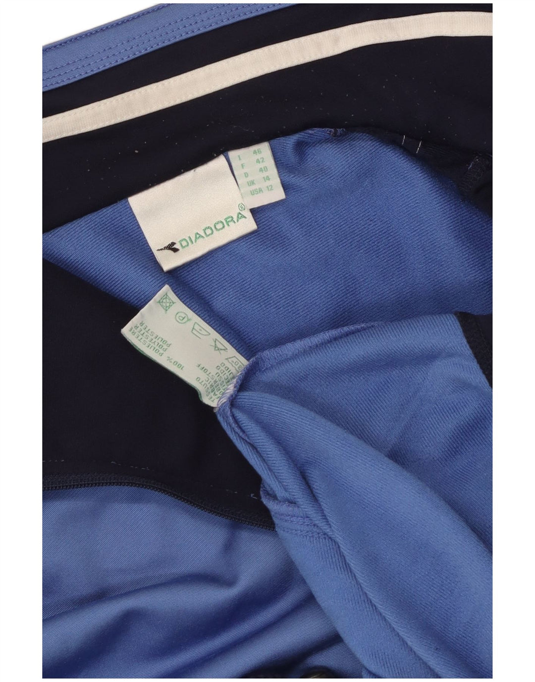 Giacca da tuta oversize da donna Diadora UK 14 Large Blu Colourblock