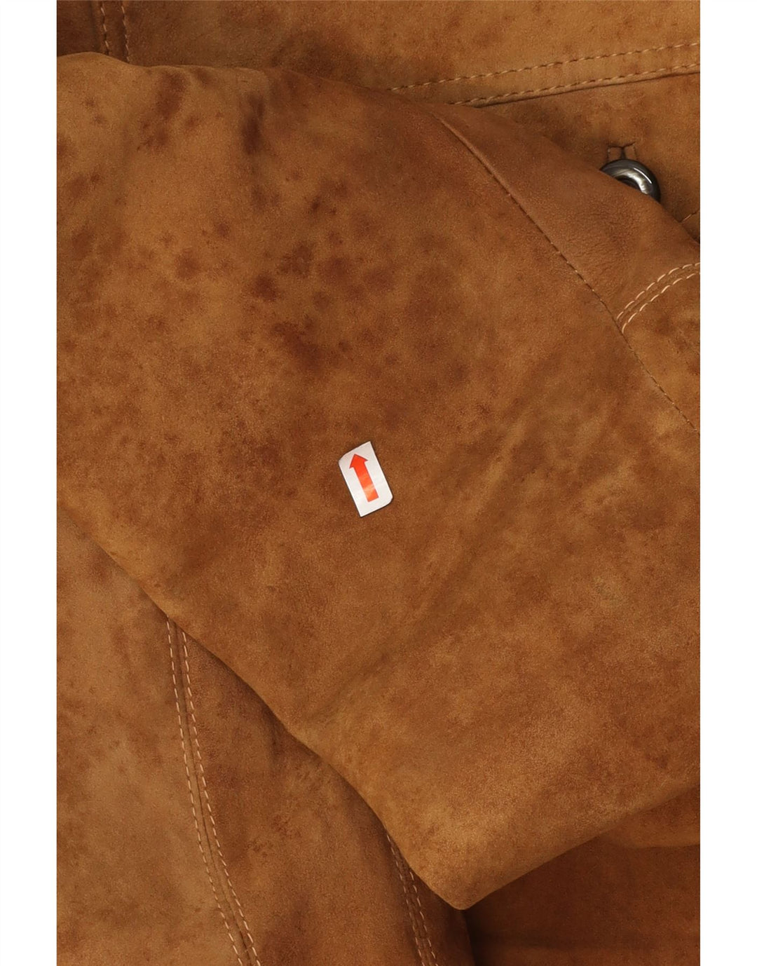 Giubbotto bomber in pelle scamosciata vintage da uomo UK 38 Marrone medio