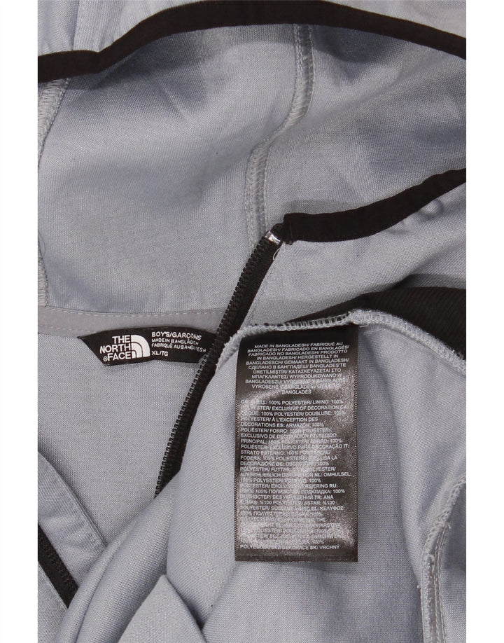 Maglione con cappuccio e zip grafica per ragazzi THE NORTH FACE 14-15 anni XL Grigio