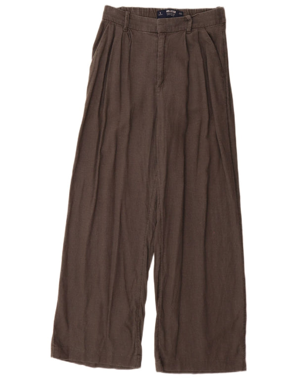 Pantaloni Hollister da donna Livvy a vita alta a gamba larga piccoli W26 L29 grigi
