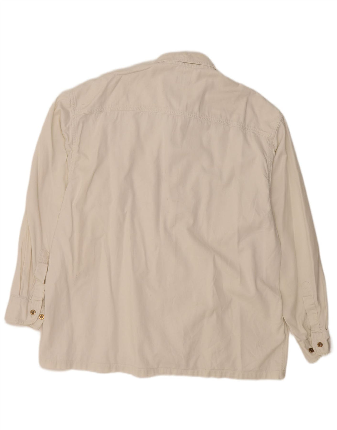 Camicia di jeans da uomo Berto Lucci XL in cotone bianco