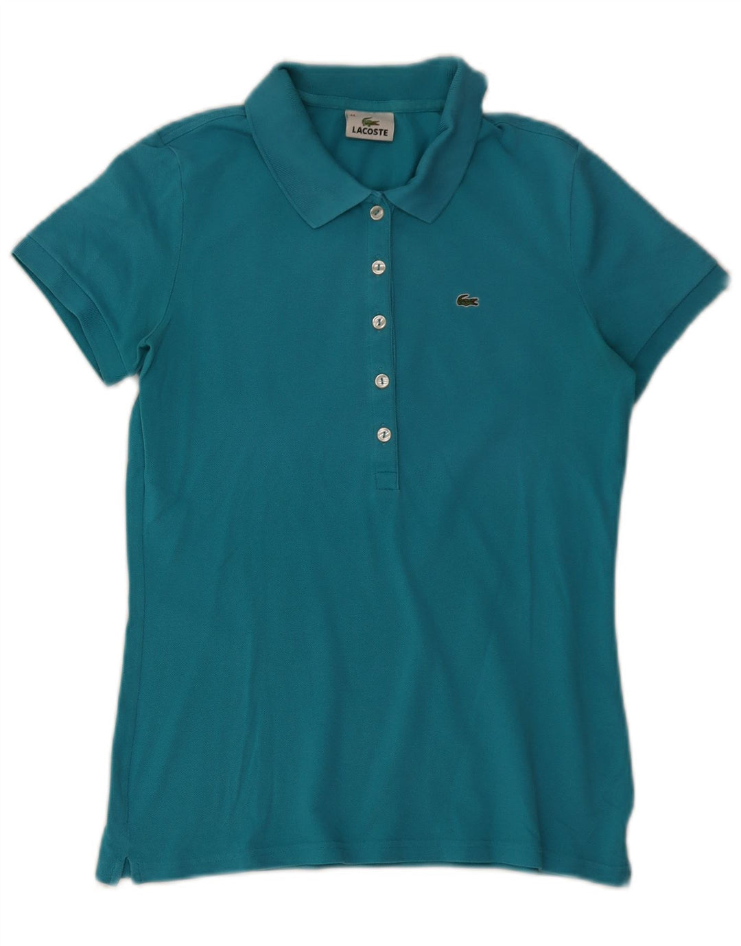 Polo da donna Lacoste taglia 44 grande in cotone blu