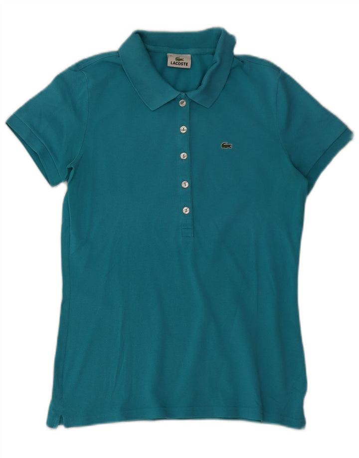 Polo da donna Lacoste taglia 44 grande in cotone blu