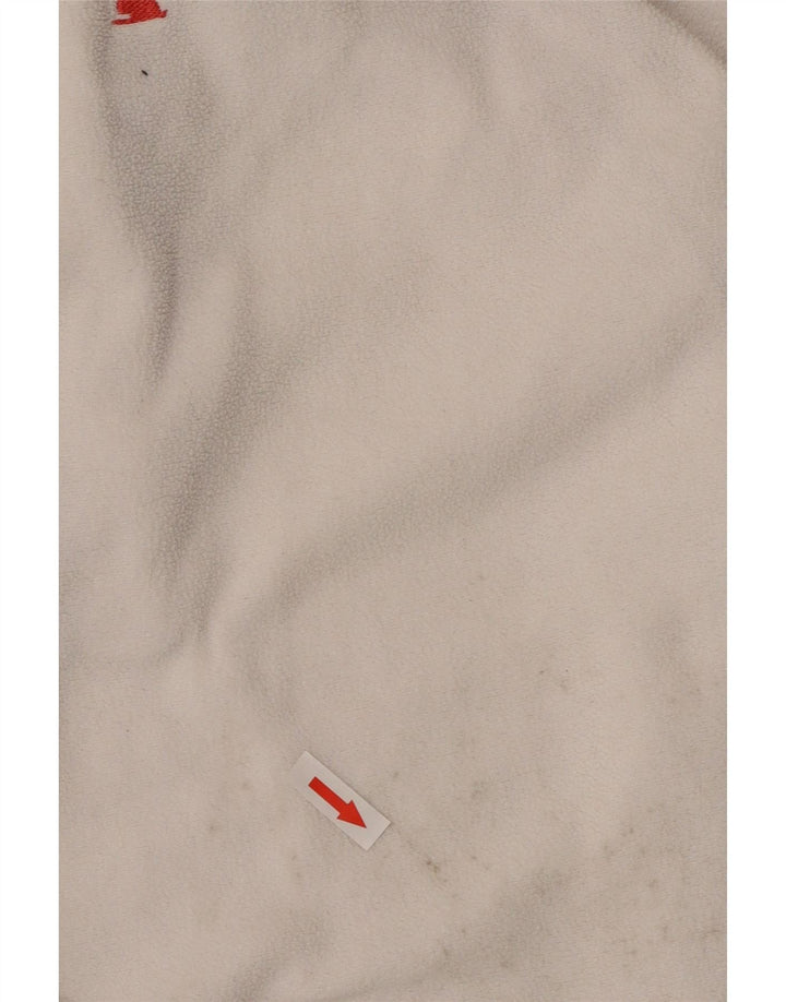 Maglione in pile da donna con collo e zip Musto UK 14 grande poliestere bianco