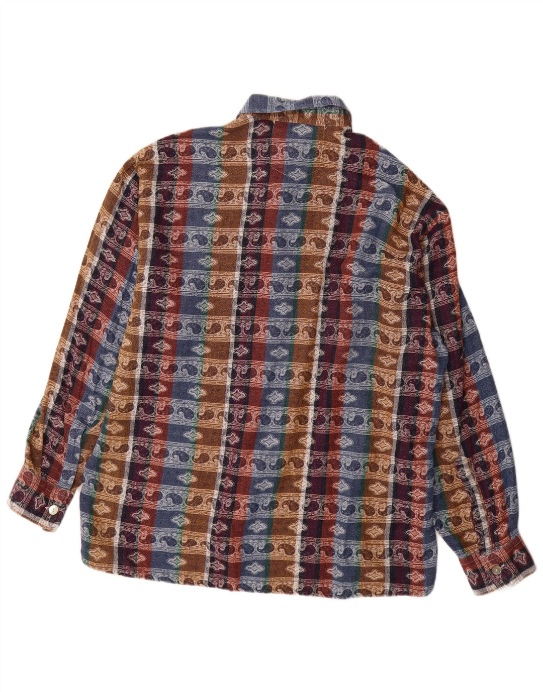 Camicia vintage da uomo taglia 41/42Grande cotone Paisley multicolore