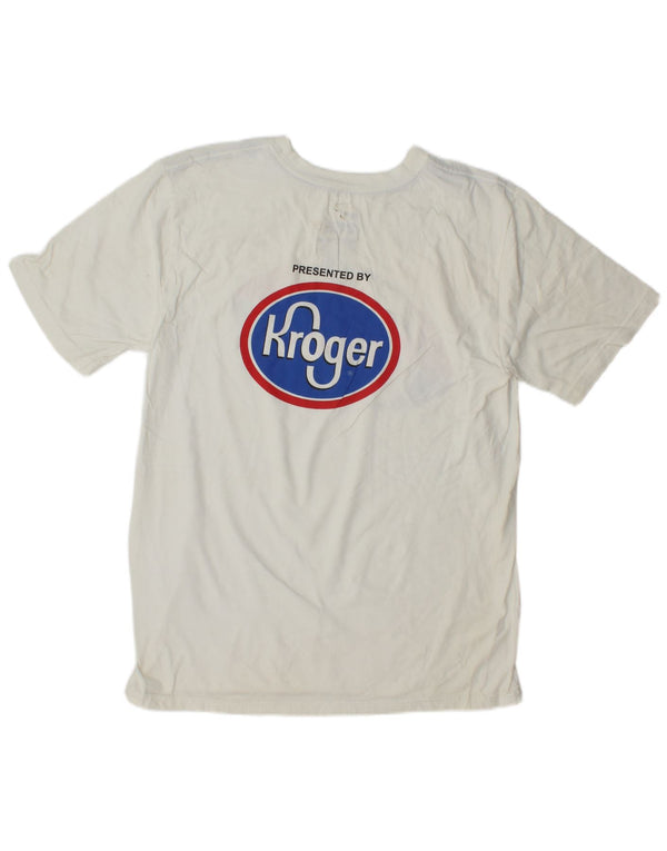 T-shirt grafica da donna NIKE Top UK 14 cotone bianco medio