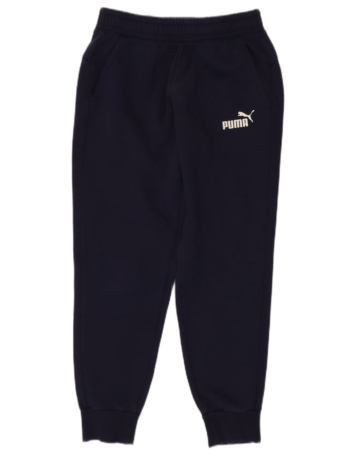 PUMA Womens Tracksuit Trousers Joggers UK 8 Small Navy Blue