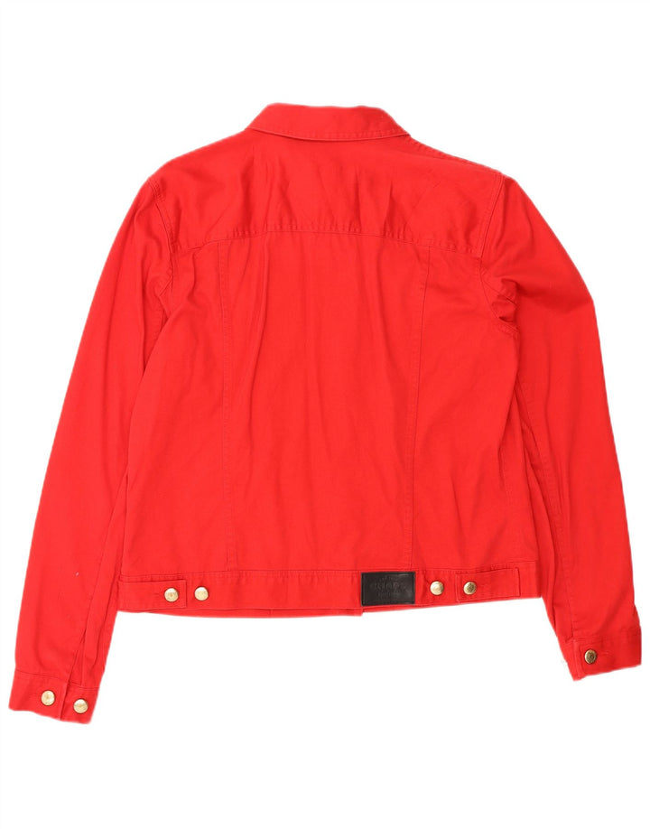 Giacca di jeans da donna CHAPS UK 14 Cotone rosso medio