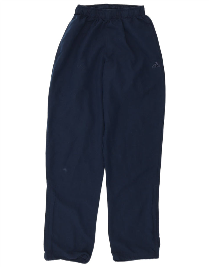 Pantaloni da tuta da uomo Adidas Small in poliestere blu navy
