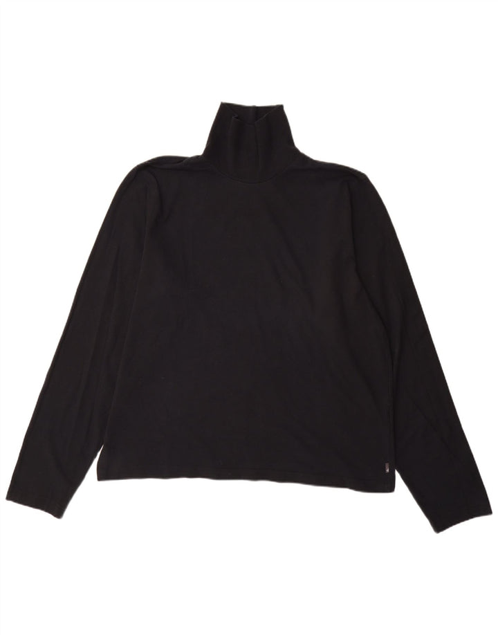Top Adidas da uomo a maniche lunghe XL in cotone nero