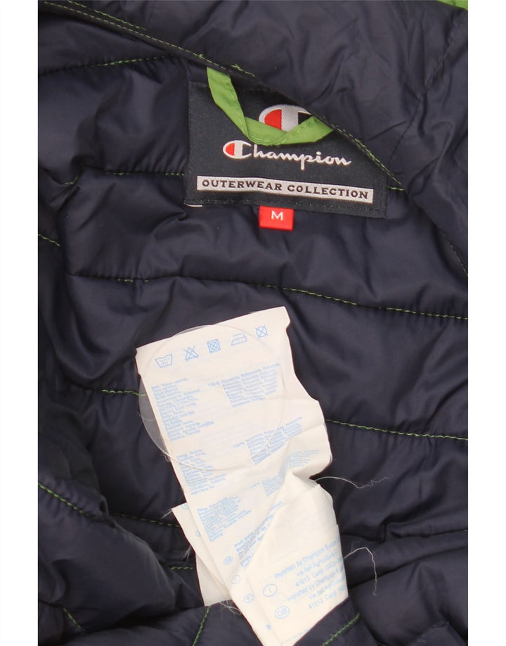 Giacca imbottita con cappuccio da uomo Champion UK 38 Poliammide verde medio