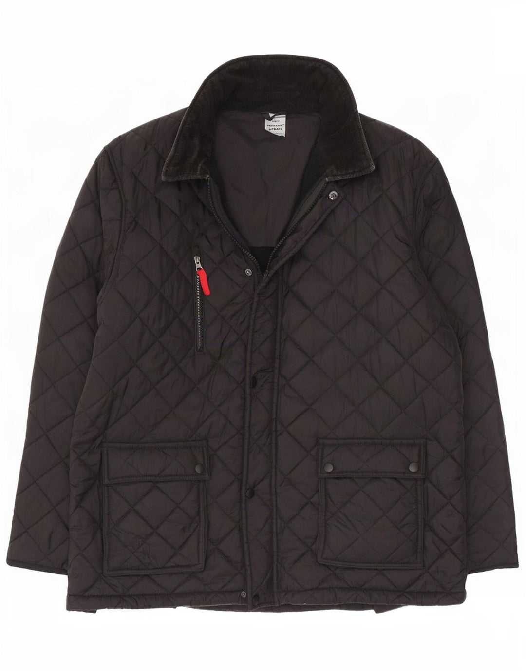 Giacca trapuntata vintage da uomo UK 42 XL nylon nero