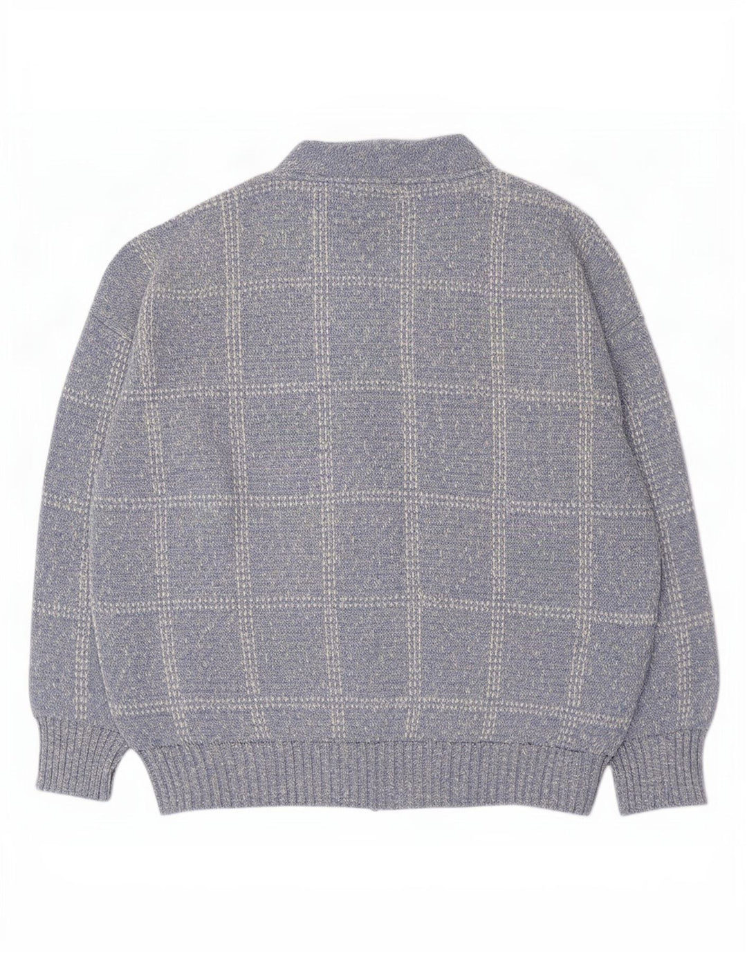 Maglione cardigan da uomo Rodes XL acrilico a quadri blu