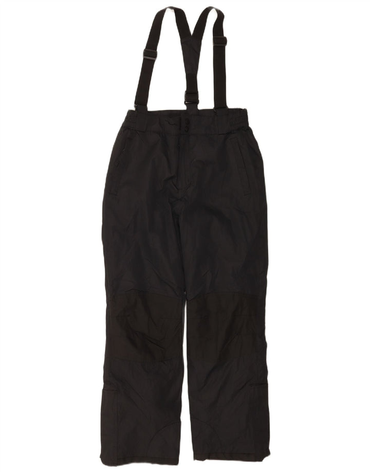 Pantaloni da sci con salopette da bambino Mountain Warehouse 11-12 anni in poliestere nero
