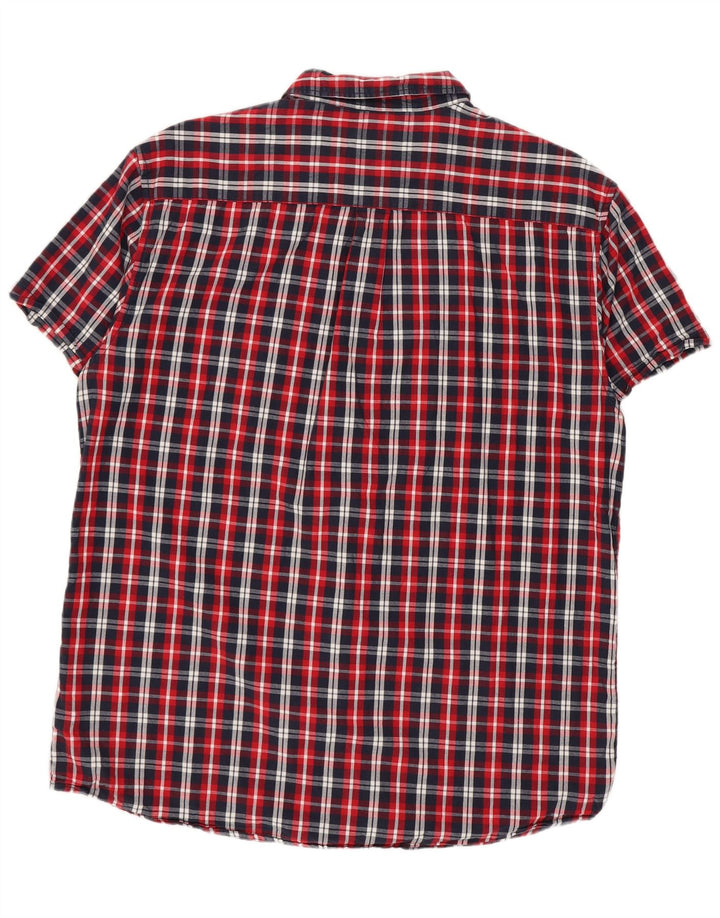 WRANGLER Camicia da uomo a maniche corte vestibilità regolare a quadri grandi multicolori