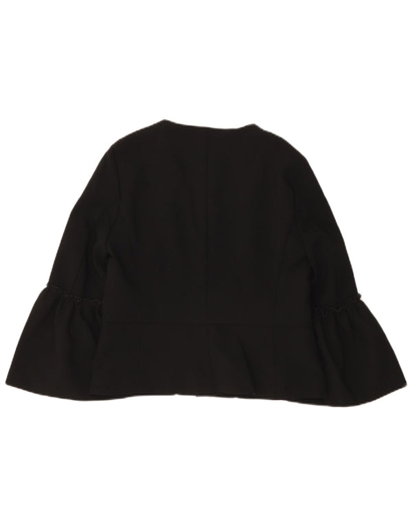 Top cardigan a maniche lunghe da donna Zara UK 12 medio nero