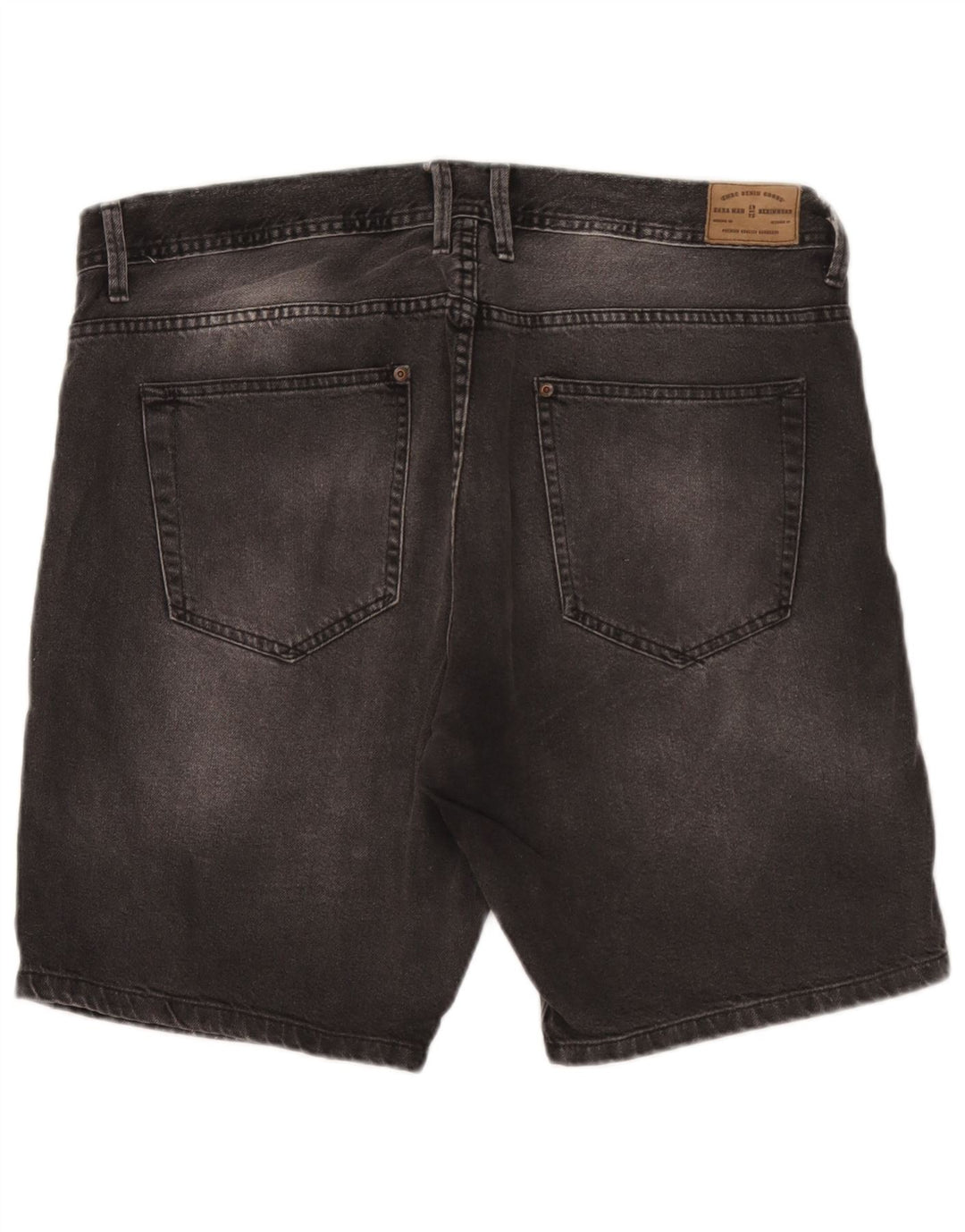 Pantaloncini di jeans da uomo Zara EU 46 XL W36 Grigi