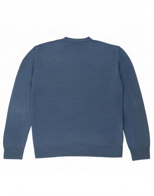 Maglione da uomo con scollo a V Marks & Spencer 2XL acrilico blu