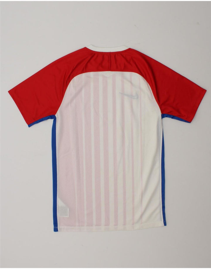 T-shirt Nike Dri Fit da uomo, piccola, in poliestere a righe rosse