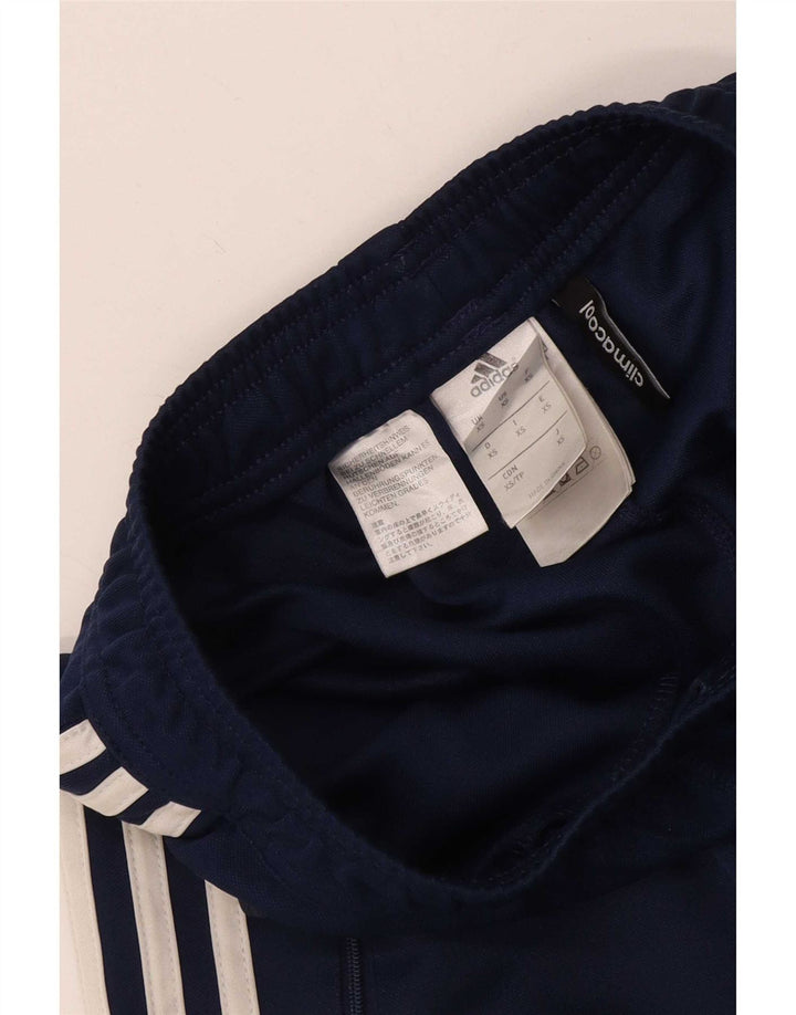 Pantaloni da tuta Adidas Climacool da uomo XS in poliestere color block blu navy