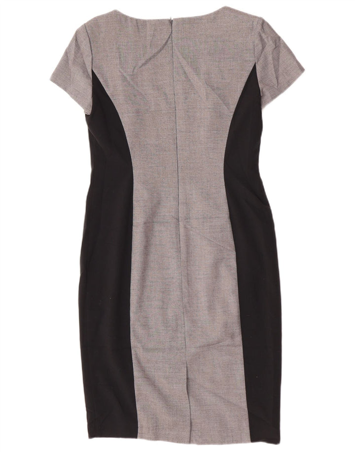 Abito tubino da donna Marks & Spencer UK 10 Small Poliestere color block grigio