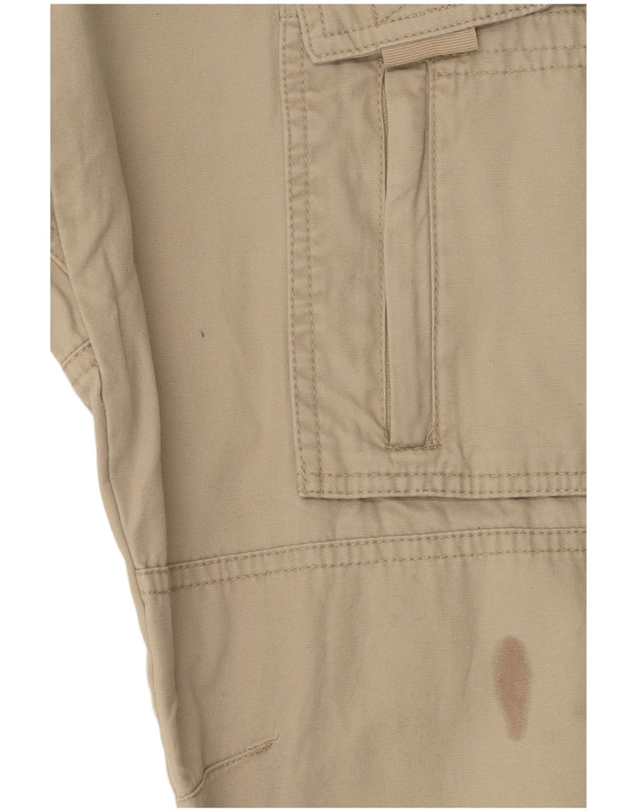 Pantaloni cargo dritti da uomo Musto W32 L32 in cotone beige