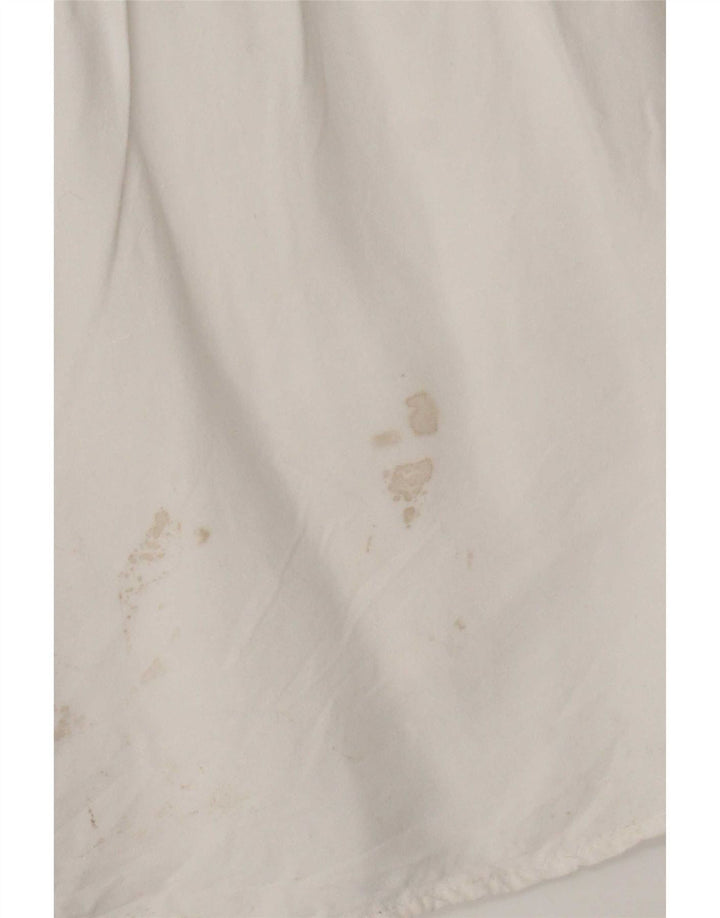 Top in camicetta da donna Zara UK 14 cotone a quadri bianchi medi