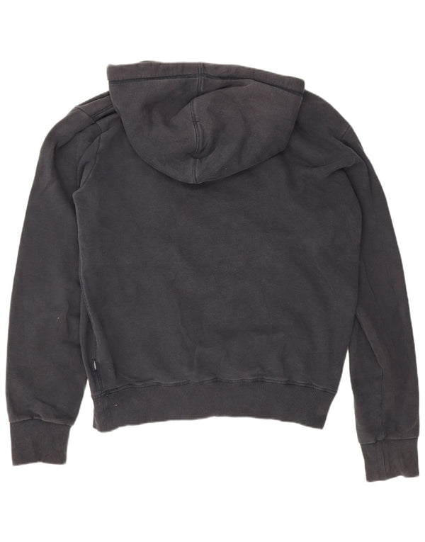 Felpa con cappuccio grafica da uomo Superdry XL in cotone blu navy