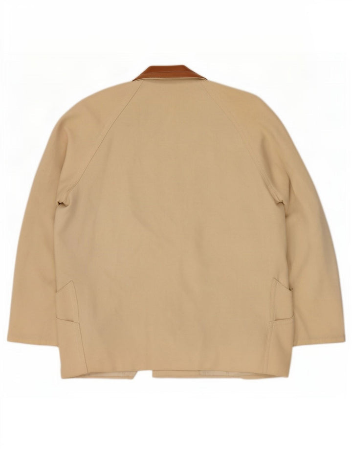 Giacca blazer doppiopetto da donna Max Mara UK 12 medio bianco sporco