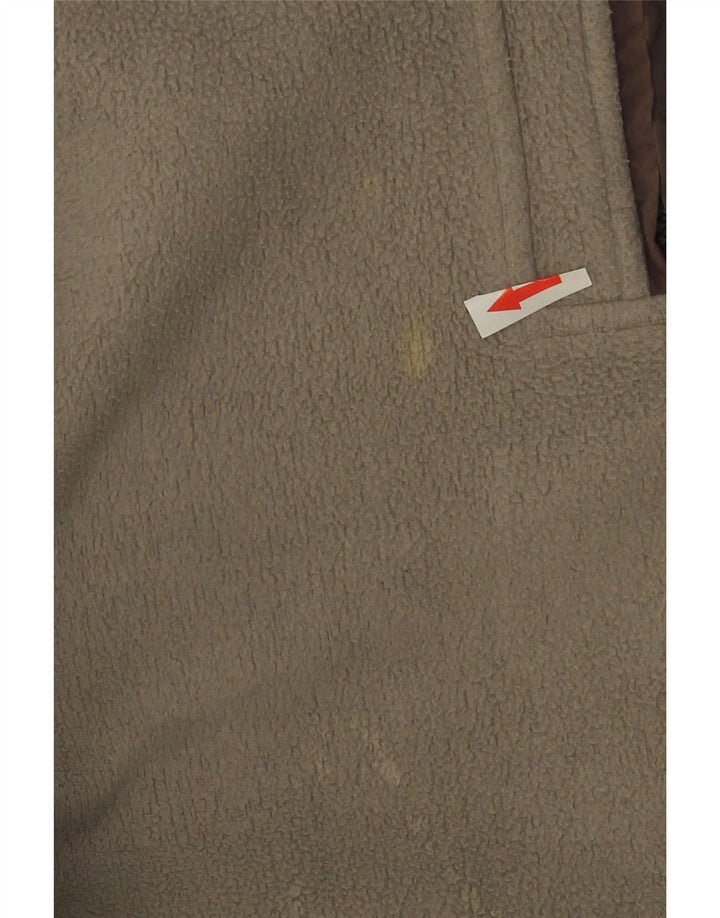 Maglione in pile Champion da uomo con zip e collo, grande, color grigio