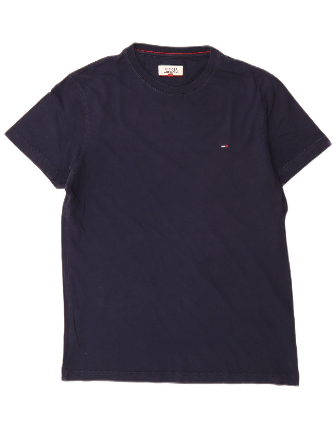 Tommy Hilfiger T-shirt regolare da uomo Top Small in cotone blu navy