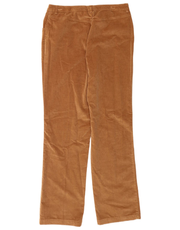 Pantaloni dritti in velluto a coste da donna Brooks Brothers US 12 Large W32 L32 Beige