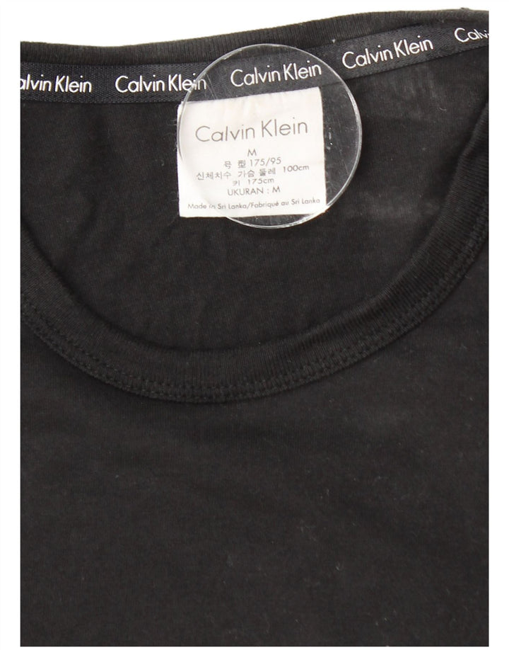 CALVIN KLEIN T-shirt grafica da uomo Top in cotone nero medio