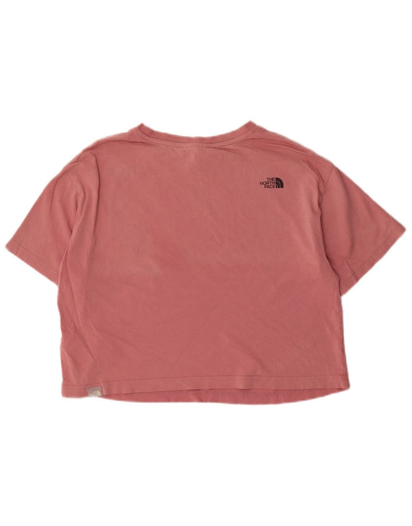 T-shirt corta da donna The North Face UK 14 cotone rosa medio