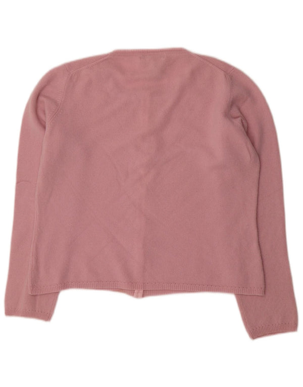 L.K. Maglione cardigan da donna Bennett UK 16 Large Pink Cashmere