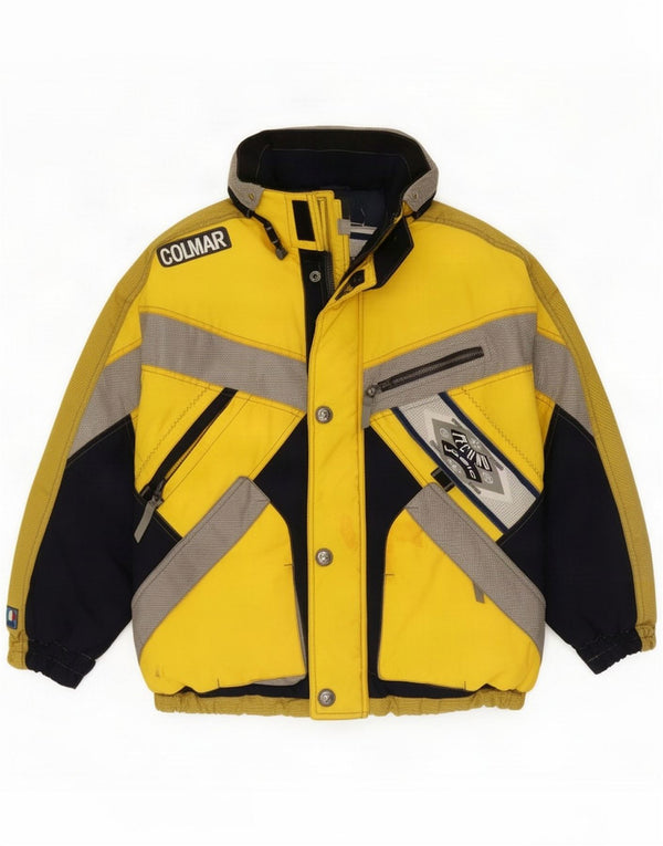 Giacca da sci con cappuccio da uomo Colmar US 42 Large Yellow Colourblock