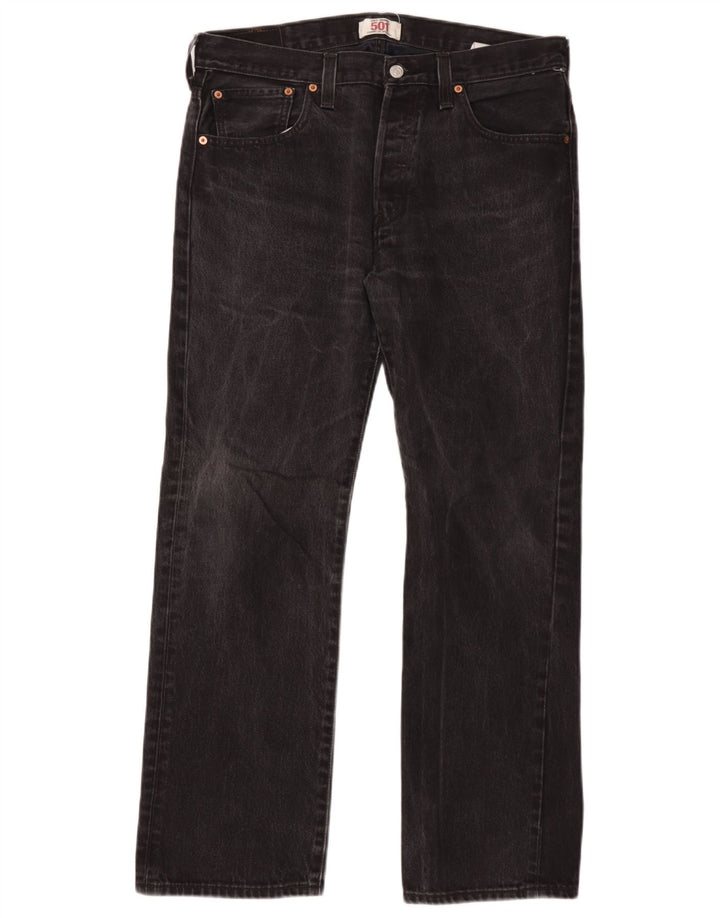 Levi's Uomo 501 Jeans dritti W34 L30 Cotone Nero