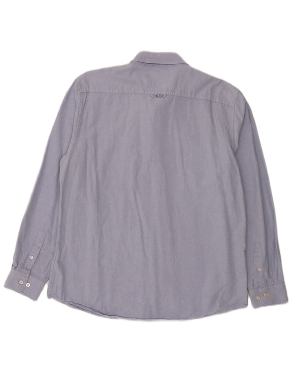 Crew Clothing Camicia slim fit da uomo 2XL in cotone blu